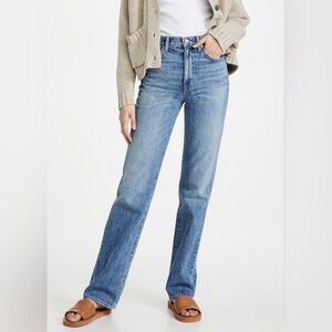 SLVRLAKE London Jeans Straight Leg Western Stars Distressed 25 26 27 Women Light